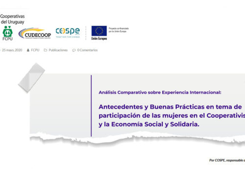 Antecedentes y buenas prácticas en tema de participación de las mujeres en el cooperativismo y la economía social y solidaria